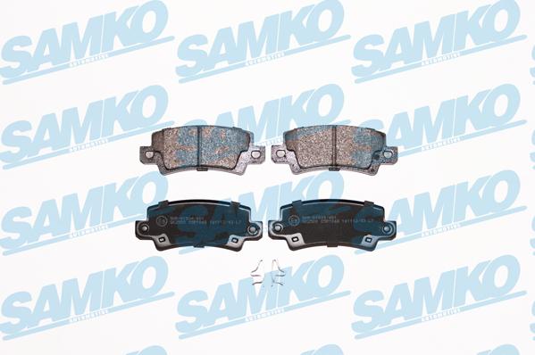 Samko 5SP1068 - Kit de plaquettes de frein, frein à disque cwaw.fr