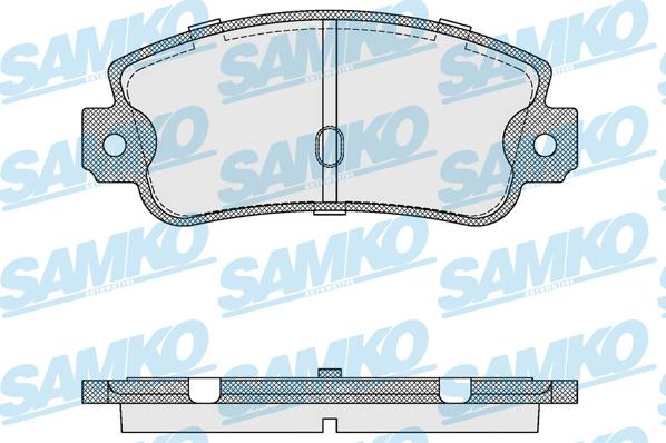 Samko 5SP106 - Kit de plaquettes de frein, frein à disque cwaw.fr