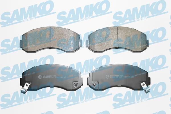 Samko 5SP1007 - Kit de plaquettes de frein, frein à disque cwaw.fr