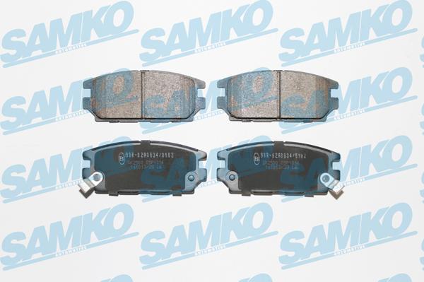 Samko 5SP1016 - Kit de plaquettes de frein, frein à disque cwaw.fr