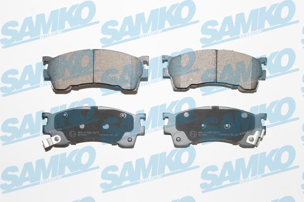 Samko 5SP1017 - Kit de plaquettes de frein, frein à disque cwaw.fr