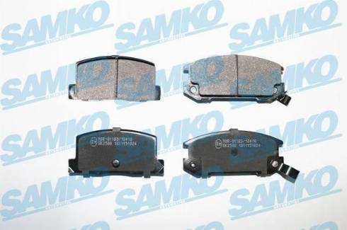 Samko 5SP1024 - Kit de plaquettes de frein, frein à disque cwaw.fr