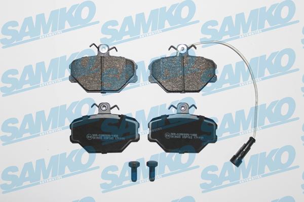 Samko 5SP102 - Kit de plaquettes de frein, frein à disque cwaw.fr