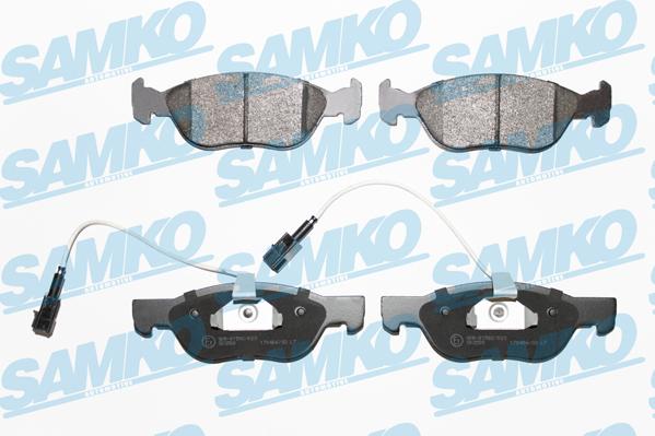 Samko 5SP1076 - Kit de plaquettes de frein, frein à disque cwaw.fr