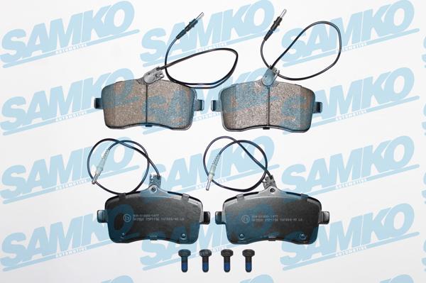 Samko 5SP1196 - Kit de plaquettes de frein, frein à disque cwaw.fr