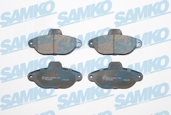 Samko 5SP1191 - Kit de plaquettes de frein, frein à disque cwaw.fr