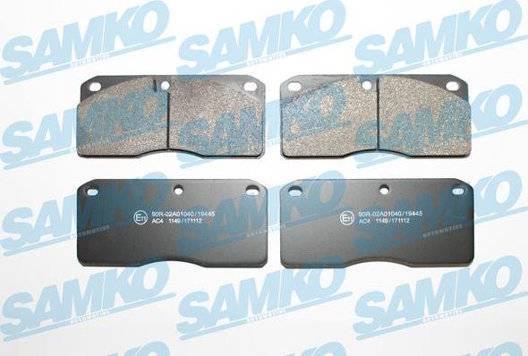 Samko 5SP1149 - Kit de plaquettes de frein, frein à disque cwaw.fr