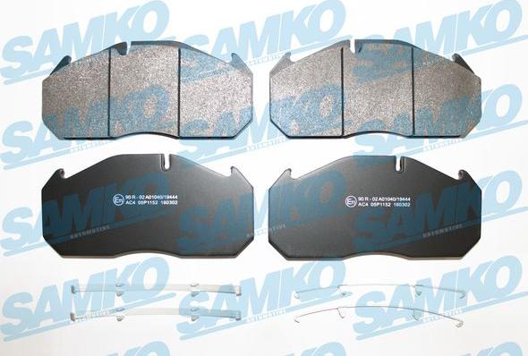 Samko 5SP1152 - Kit de plaquettes de frein, frein à disque cwaw.fr