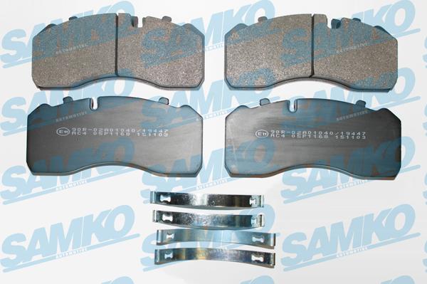 Samko 5SP1168 - Kit de plaquettes de frein, frein à disque cwaw.fr