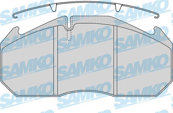 Samko 5SP1162 - Kit de plaquettes de frein, frein à disque cwaw.fr