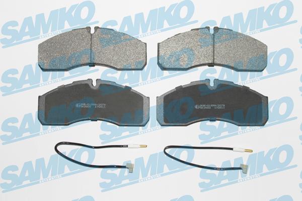 Samko 5SP1109A - Kit de plaquettes de frein, frein à disque cwaw.fr