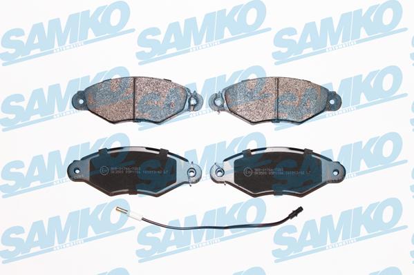 Samko 5SP1106 - Kit de plaquettes de frein, frein à disque cwaw.fr