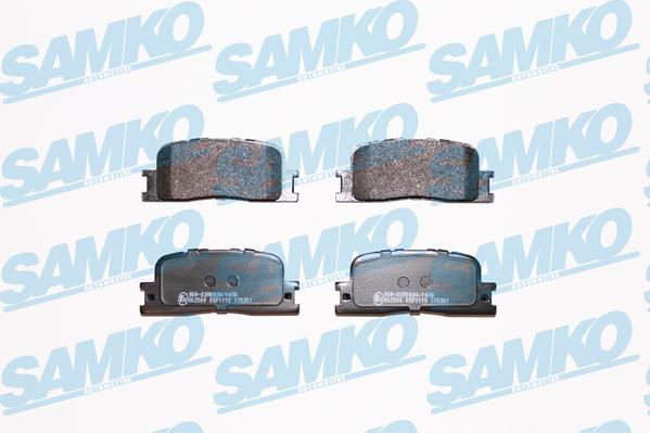 Samko 5SP1115 - Kit de plaquettes de frein, frein à disque cwaw.fr