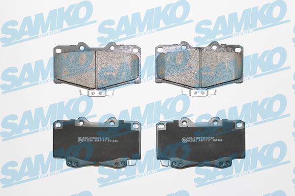 Samko 5SP1117 - Kit de plaquettes de frein, frein à disque cwaw.fr