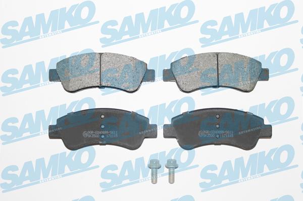 Samko 5SP1188 - Kit de plaquettes de frein, frein à disque cwaw.fr