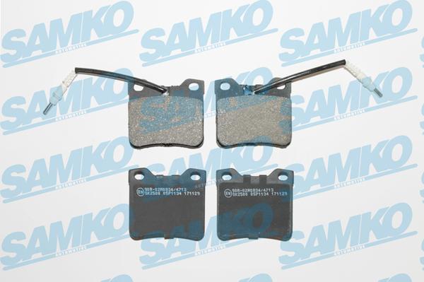 Samko 5SP1134 - Kit de plaquettes de frein, frein à disque cwaw.fr