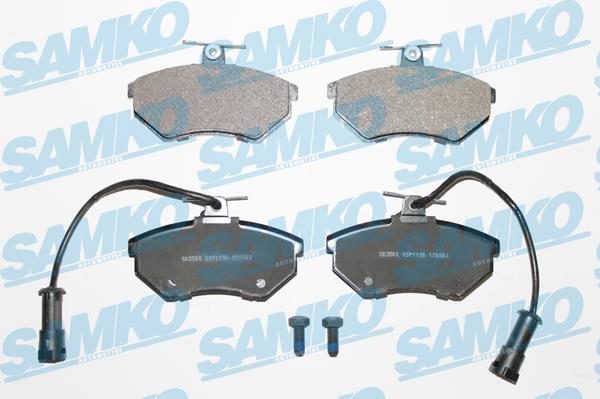 Samko 5SP1136 - Kit de plaquettes de frein, frein à disque cwaw.fr