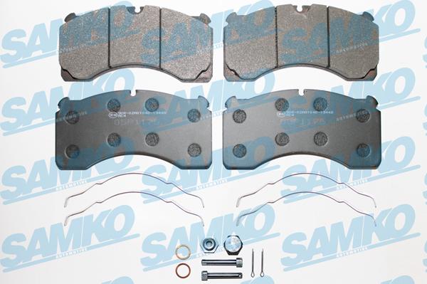 Samko 5SP1175K - Kit de plaquettes de frein, frein à disque cwaw.fr