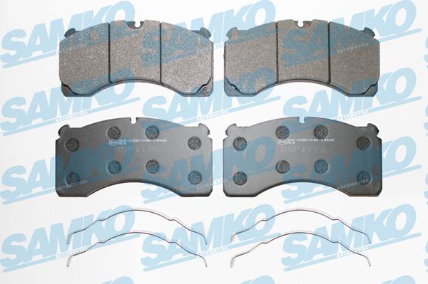 Samko 5SP1175 - Kit de plaquettes de frein, frein à disque cwaw.fr