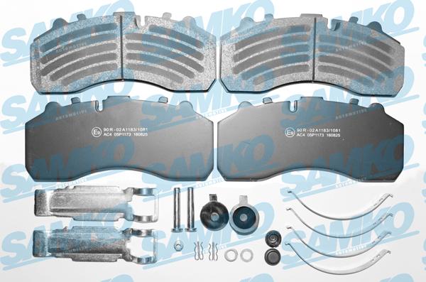 Samko 5SP1173K - Kit de plaquettes de frein, frein à disque cwaw.fr