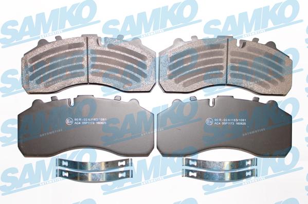 Samko 5SP1173 - Kit de plaquettes de frein, frein à disque cwaw.fr