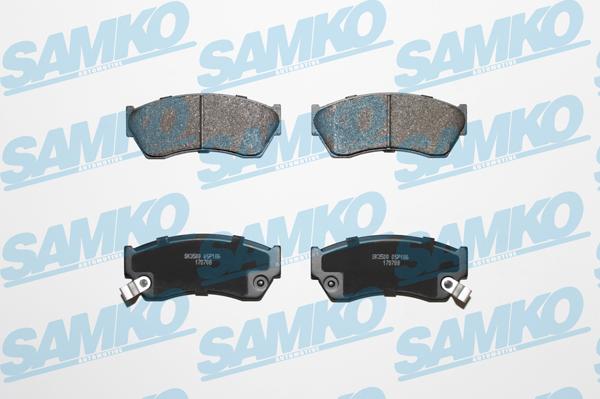 Samko 5SP186 - Kit de plaquettes de frein, frein à disque cwaw.fr