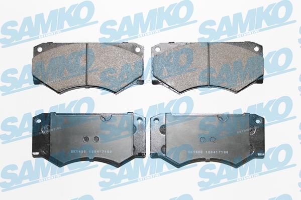 Samko 5SP180 - Kit de plaquettes de frein, frein à disque cwaw.fr