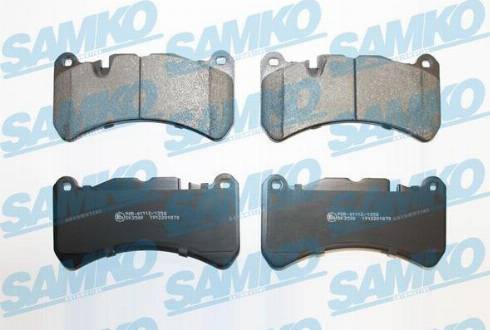 Samko 5SP1870 - Kit de plaquettes de frein, frein à disque cwaw.fr