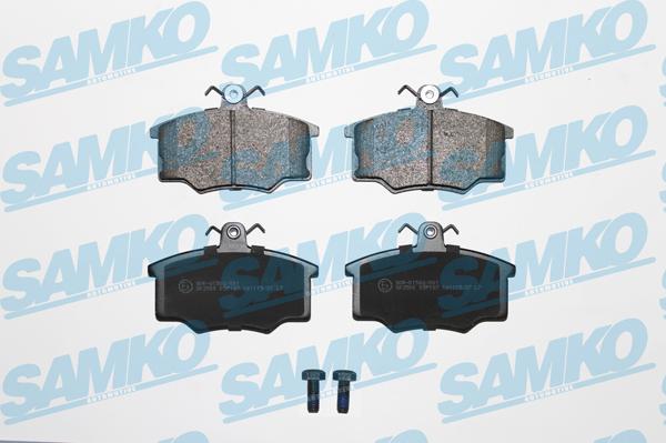 Samko 5SP187 - Kit de plaquettes de frein, frein à disque cwaw.fr