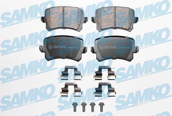 Samko 5SP1390K - Kit de plaquettes de frein, frein à disque cwaw.fr