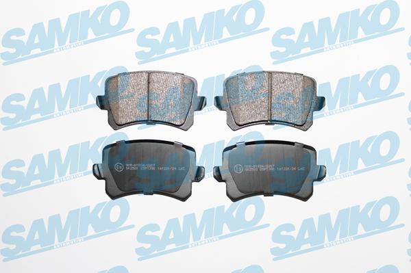 Samko 5SP1390 - Kit de plaquettes de frein, frein à disque cwaw.fr