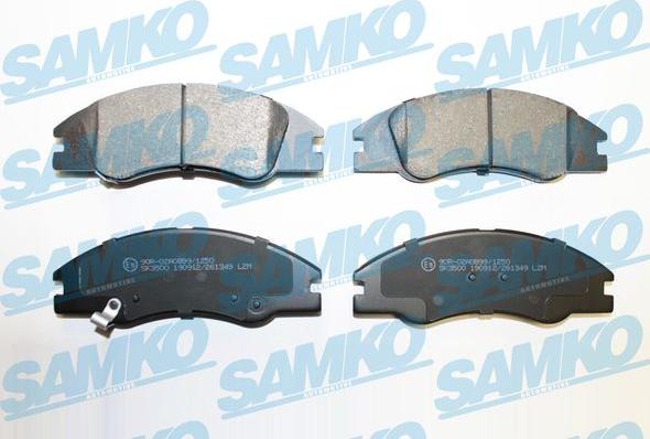 Samko 5SP1349 - Kit de plaquettes de frein, frein à disque cwaw.fr