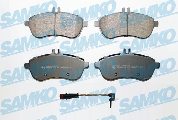 Samko 5SP1340A - Kit de plaquettes de frein, frein à disque cwaw.fr