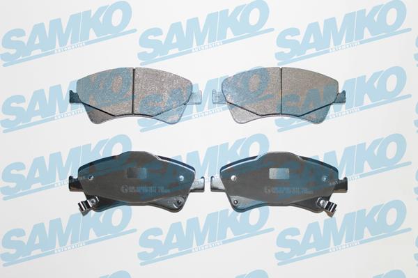 Samko 5SP1313 - Kit de plaquettes de frein, frein à disque cwaw.fr