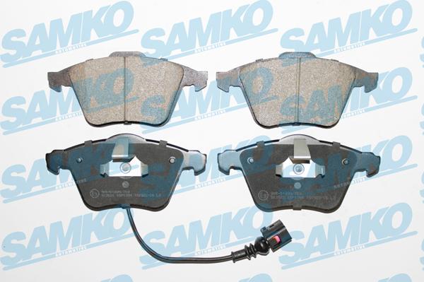 Samko 5SP1384 - Kit de plaquettes de frein, frein à disque cwaw.fr