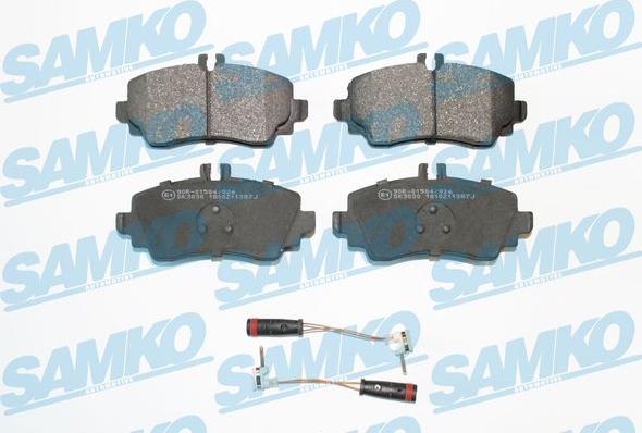 Samko 5SP1387 - Kit de plaquettes de frein, frein à disque cwaw.fr