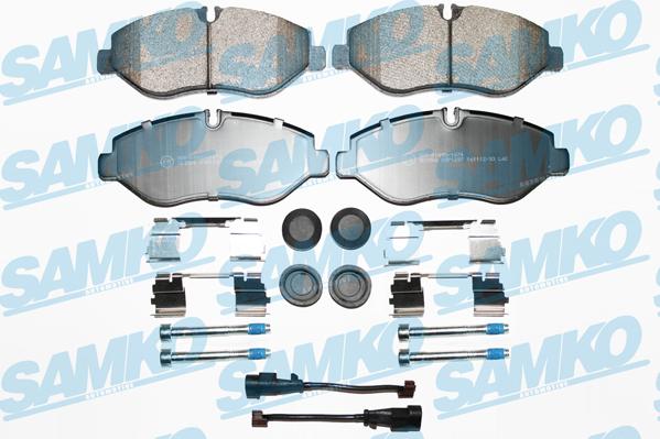 Samko 5SP1297B - Kit de plaquettes de frein, frein à disque cwaw.fr