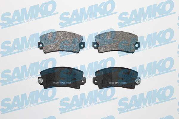 Samko 5SP129 - Kit de plaquettes de frein, frein à disque cwaw.fr