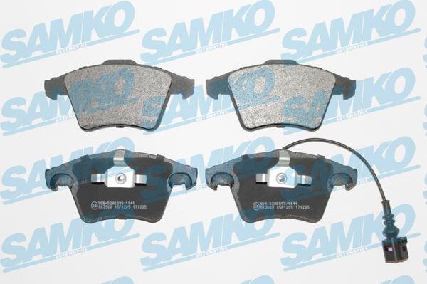 Samko 5SP1205 - Kit de plaquettes de frein, frein à disque cwaw.fr