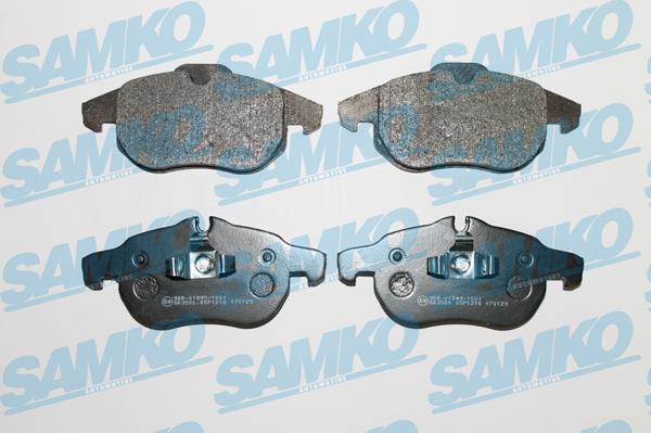 Samko 5SP1216 - Kit de plaquettes de frein, frein à disque cwaw.fr