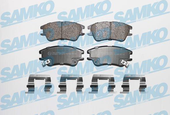 Samko 5SP1212 - Kit de plaquettes de frein, frein à disque cwaw.fr