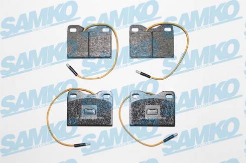 Samko 5SP121 - Kit de plaquettes de frein, frein à disque cwaw.fr