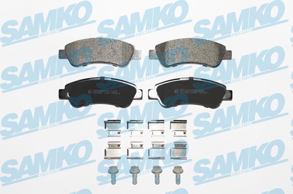 Samko 5SP1289K - Kit de plaquettes de frein, frein à disque cwaw.fr