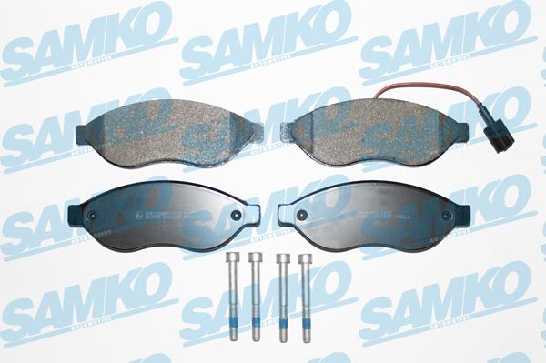 Samko 5SP1287 - Kit de plaquettes de frein, frein à disque cwaw.fr