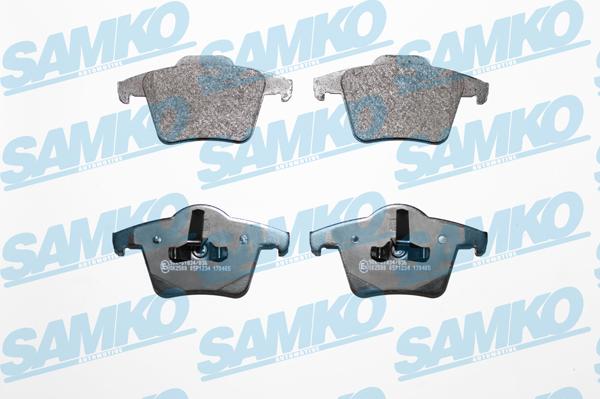 Samko 5SP1234 - Kit de plaquettes de frein, frein à disque cwaw.fr