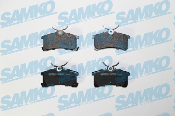 Samko 5SP1233 - Kit de plaquettes de frein, frein à disque cwaw.fr