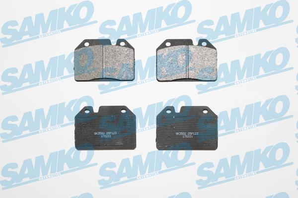 Samko 5SP123 - Kit de plaquettes de frein, frein à disque cwaw.fr