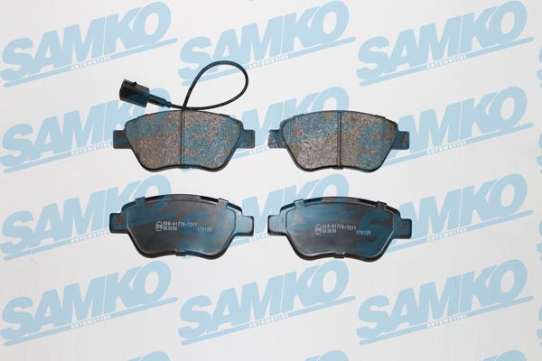 Samko 5SP1225 - Kit de plaquettes de frein, frein à disque cwaw.fr