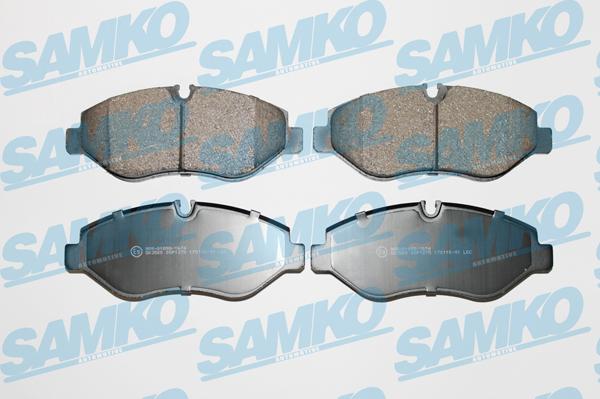 Samko 5SP1275 - Kit de plaquettes de frein, frein à disque cwaw.fr