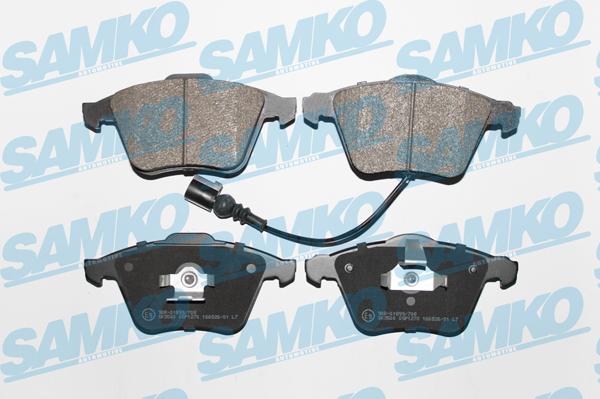 Samko 5SP1270 - Kit de plaquettes de frein, frein à disque cwaw.fr